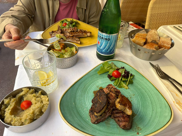 food at Berbeche restaurant, Antibes, France